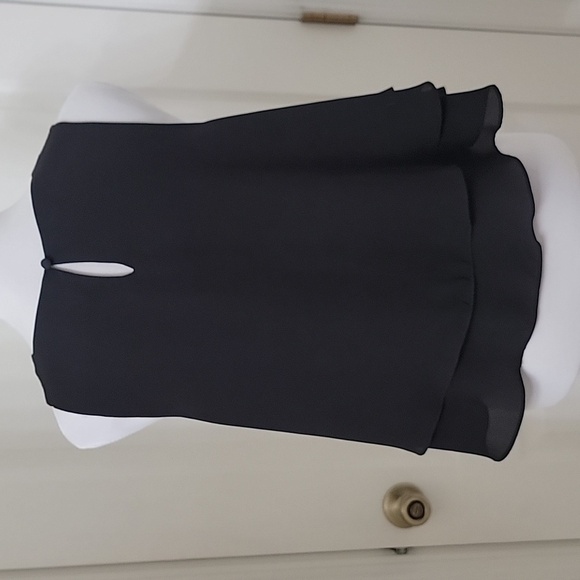 Zara Size M Black Double Layer Ruffled Sleeveless Crop Top, Exc. Used Condition - Picture 5 of 11